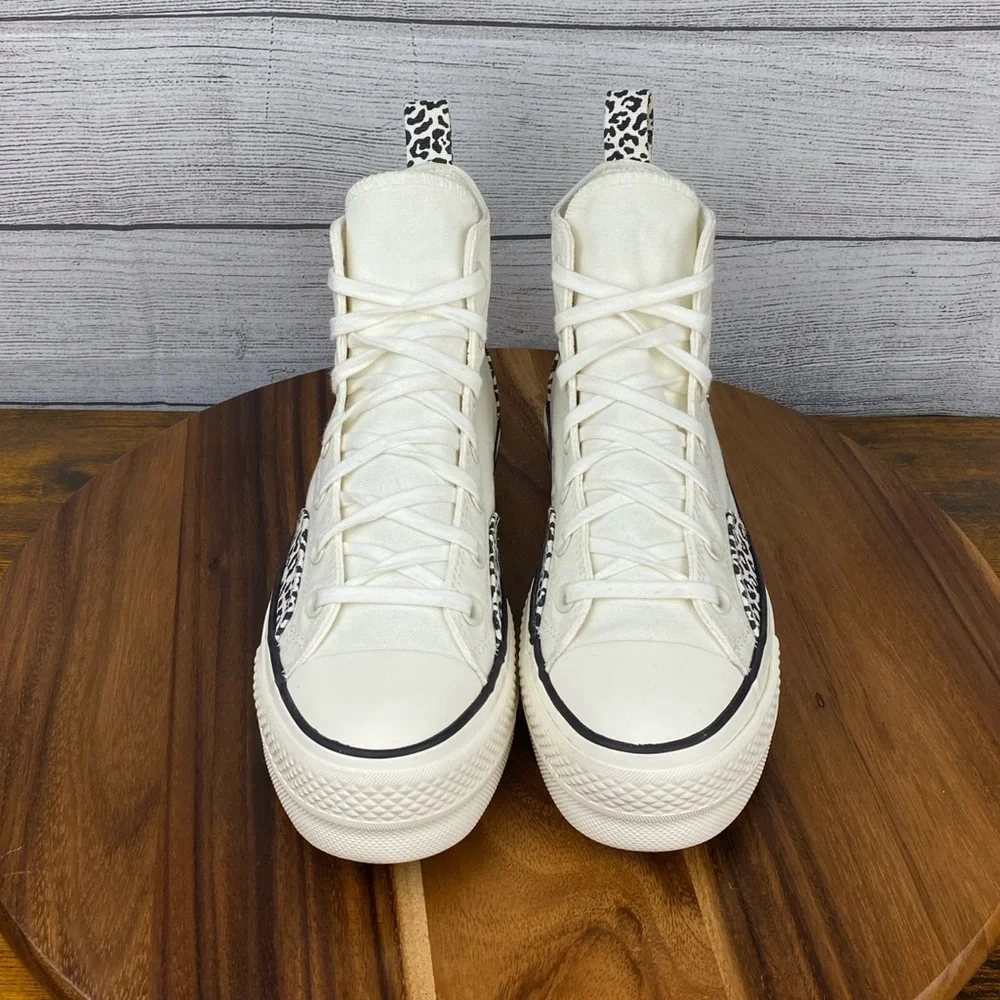 Converse Chuck Taylor All Star Lift Platform High Animalier Shoe A03874C Women 9